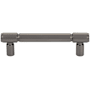 Top Knobs Clarence 3-3/4 Inch Center to Center Bar Cabinet Pull Ash Gray