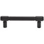 Top Knobs Clarence 3-3/4 Inch Center to Center Bar Cabinet Pull Flat Black
