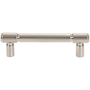Top Knobs Clarence 3-3/4 Inch Center to Center Bar Cabinet Pull Brushed Satin Nickel