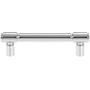 Top Knobs Clarence 3-3/4 Inch Center to Center Bar Cabinet Pull Polished Chrome