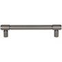 Top Knobs Clarence 5-1/16 Inch Center to Center Bar Cabinet Pull Ash Gray