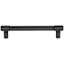Top Knobs Clarence 5-1/16 Inch Center to Center Bar Cabinet Pull Flat Black