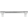 Top Knobs Clarence 5-1/16 Inch Center to Center Bar Cabinet Pull Polished Chrome