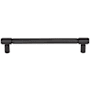 Top Knobs Clarence 6-5/16 Inch Center to Center Bar Cabinet Pull Flat Black