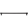 Top Knobs Clarence 12 Inch Center to Center Bar Cabinet Pull Flat Black