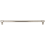 Top Knobs Clarence 12 Inch Center to Center Bar Cabinet Pull Brushed Satin Nickel