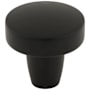 Top Knobs Florham 1-1/4 Inch Mushroom Cabinet Knob Flat Black