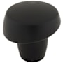 Top Knobs Florham 1-1/4 Inch Mushroom Cabinet Knob Flat Black
