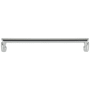 Top Knobs Florham 7-9/16 Inch Center to Center Handle Cabinet Pull Polished Chrome