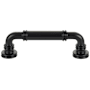Top Knobs Cranford 3-3/4 Inch Center to Center Handle Cabinet Pull Flat Black