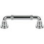 Top Knobs Cranford 3-3/4 Inch Center to Center Handle Cabinet Pull Polished Chrome