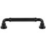 Top Knobs Cranford 5-1/16 Inch Center to Center Handle Cabinet Pull Flat Black