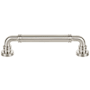 Top Knobs Cranford 5-1/16 Inch Center to Center Handle Cabinet Pull Brushed Satin Nickel