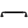 Top Knobs Cranford 6-5/16 Inch Center to Center Handle Cabinet Pull Flat Black