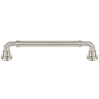 Top Knobs Cranford 6-5/16 Inch Center to Center Handle Cabinet Pull Brushed Satin Nickel