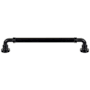 Top Knobs Cranford 7-9/16 Inch Center to Center Handle Cabinet Pull Flat Black