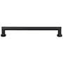 Top Knobs Morris 7-9/16 Inch Center to Center Handle Cabinet Pull Flat Black