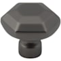 Top Knobs Dustin 1-1/4 Inch Geometric Cabinet Knob from the Coddington Collection Ash Gray