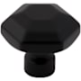 Top Knobs Dustin 1-1/4 Inch Geometric Cabinet Knob from the Coddington Collection Flat Black