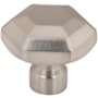Top Knobs Dustin 1-1/4 Inch Geometric Cabinet Knob from the Coddington Collection Brushed Satin Nickel