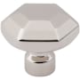 Top Knobs Dustin 1-1/4 Inch Geometric Cabinet Knob from the Coddington Collection Polished Nickel