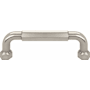 Top Knobs Dustin 3-3/4 Inch Center to Center Bar Cabinet Pull from the Coddington Collection Brushed Satin Nickel