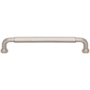 Top Knobs Dustin 6-5/16 Inch Center to Center Bar Cabinet Pull from the Coddington Collection Brushed Satin Nickel