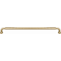 Top Knobs Dustin 12 Inch Center to Center Bar Cabinet Pull from the Coddington Collection Honey Bronze