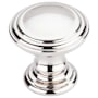 Top Knobs Reeded 1-1/4 Inch Mushroom Cabinet Knob from the Chareau Collection Polished Nickel