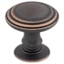 Top Knobs Reeded 1-1/4 Inch Mushroom Cabinet Knob from the Chareau Collection Umbrio