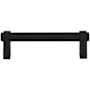 Top Knobs Lawrence 3-3/4 Inch Center to Center Bar Cabinet Pull from the Coddington Collection Flat Black