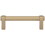 Top Knobs Lawrence 3-3/4 Inch Center to Center Bar Cabinet Pull from the Coddington Collection Honey Bronze