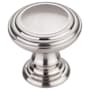 Top Knobs Reeded 1-1/2 Inch Mushroom Cabinet Knob from the Chareau Collection Brushed Satin Nickel