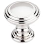 Top Knobs Reeded 1-1/2 Inch Mushroom Cabinet Knob from the Chareau Collection Polished Nickel