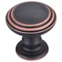 Top Knobs Reeded 1-1/2 Inch Mushroom Cabinet Knob from the Chareau Collection Umbrio