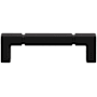 Top Knobs Langston 3-3/4 Inch Center to Center Bar Cabinet Pull from the Coddington Collection Flat Black