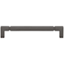 Top Knobs Langston 6-5/16 Inch Center to Center Bar Cabinet Pull from the Coddington Collection Ash Gray