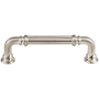 Top Knobs Reeded 3-3/4 Inch Center to Center Handle Cabinet Pull from the Chareau Collection Brushed Satin Nickel