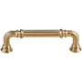 Top Knobs Reeded 3-3/4 Inch Center to Center Handle Cabinet Pull from the Chareau Collection Honey Bronze