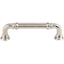 Top Knobs Reeded 3-3/4 Inch Center to Center Handle Cabinet Pull from the Chareau Collection Polished Nickel