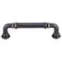 Top Knobs Reeded 3-3/4 Inch Center to Center Handle Cabinet Pull from the Chareau Series - 10 Pack Umbrio