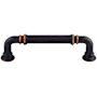 Top Knobs Reeded 3-3/4 Inch Center to Center Handle Cabinet Pull from the Chareau Collection Umbrio