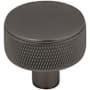 Top Knobs Burnham 1-1/4 Inch Mushroom Cabinet Knob Ash Gray