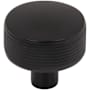 Top Knobs Burnham 1-1/4 Inch Mushroom Cabinet Knob Flat Black
