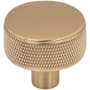 Top Knobs Burnham 1-1/4 Inch Mushroom Cabinet Knob Honey Bronze