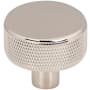 Top Knobs Burnham 1-1/4 Inch Mushroom Cabinet Knob Polished Nickel