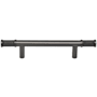 Top Knobs Burnham 3-3/4 Inch Center to Center Bar Cabinet Pull Ash Gray
