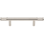 Top Knobs Burnham 3-3/4 Inch Center to Center Bar Cabinet Pull Polished Nickel