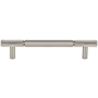 Top Knobs Prestwick 5-1/16 Inch Center to Center Bar Cabinet Pull Brushed Satin Nickel