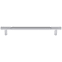 Top Knobs Prestwick 7-9/16 Inch Center to Center Bar Cabinet Pull Polished Chrome